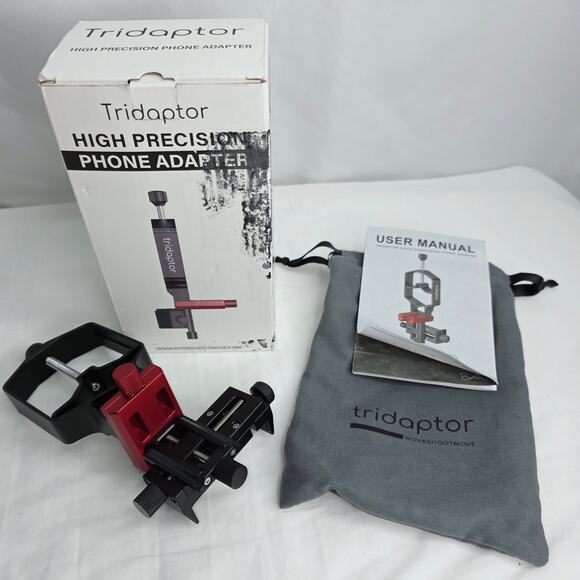 tridaptor Universal Digiscoping Adapter High Precision Phone  Telescope Holder - Picture 2 of 16